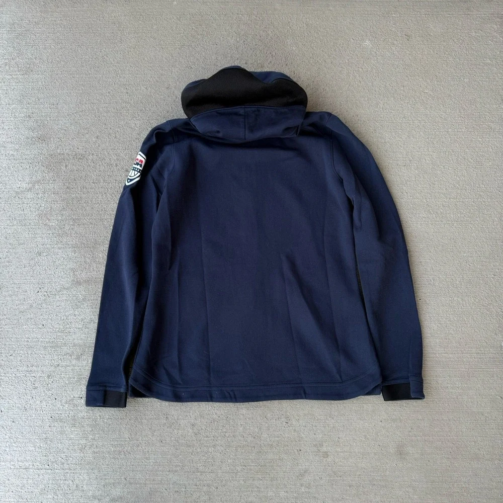Nike Dri-FIT Showtime USA Basketball‎ Hoodie Womens Large Navy Full Zip